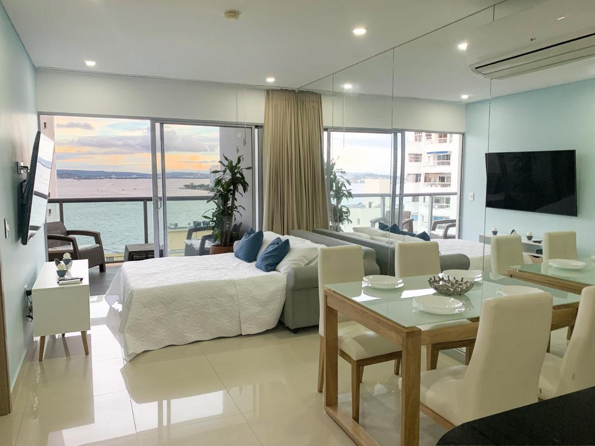 Oceanview Escape Pool, Jacuzzi & Gym In Bocagrande Lägenhet Cartagena Exteriör bild