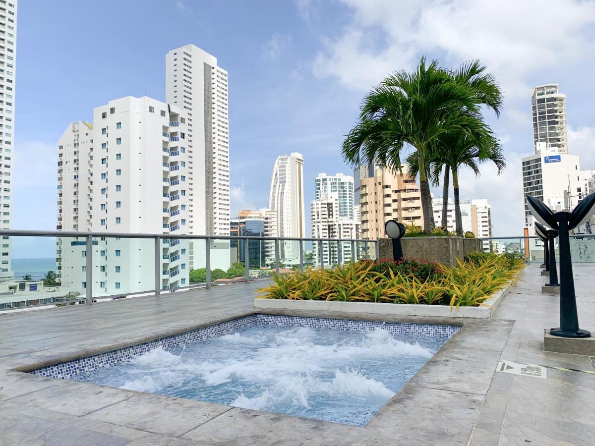 Oceanview Escape Pool, Jacuzzi & Gym In Bocagrande Lägenhet Cartagena Exteriör bild