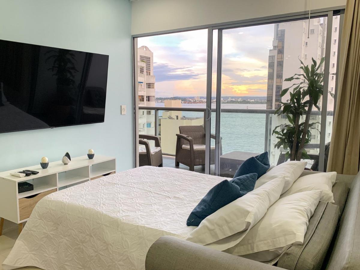 Oceanview Escape Pool, Jacuzzi & Gym In Bocagrande Lägenhet Cartagena Exteriör bild