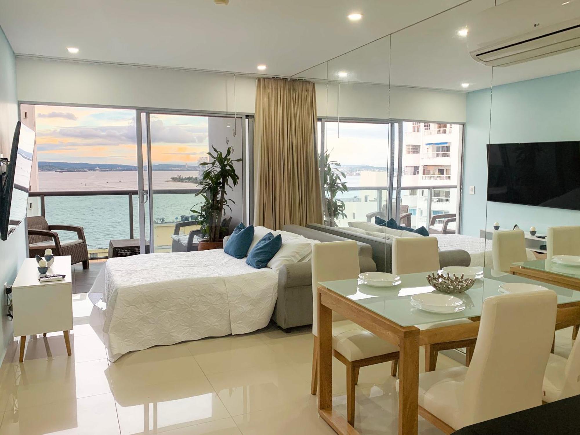 Oceanview Escape Pool, Jacuzzi & Gym In Bocagrande Lägenhet Cartagena Exteriör bild